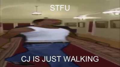 Cj is walking