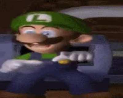 Why does Luigi move so weird in this cutscene?