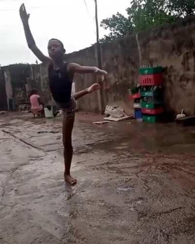 Anthony, an 11-year-old boy from Nigeria, received a scholarship to the American Ballet Theatre Jacqueline Kennedy Onassis School's summer program after they saw this video of his barefoot ballet performance.