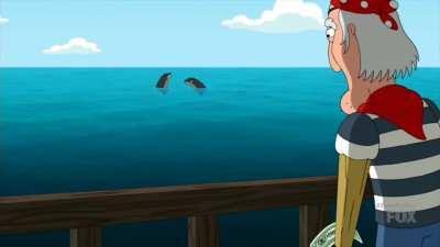 Lmao.. family Guy and the black dolphins is so offensive it's hilarious lol -- why have I never seen this one