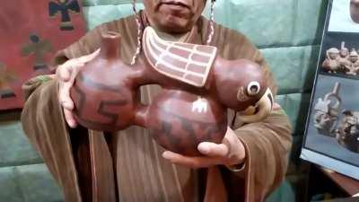 These Ancient Inca whistling wessels mimic animal calls with nothing but water