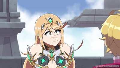 Mythra: &quot;Shulk, your sword...is it really...?&quot;