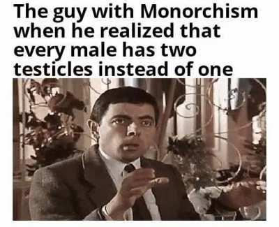 Monorchism is the state of having only one testicle.