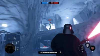 Never taunt vader with the high ground...