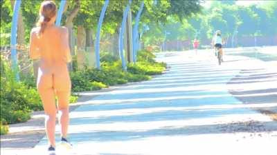 A Naked Jog in Public On A Nice Sunny Day!!