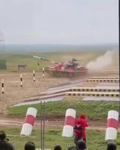 Pure Russian entertainment.....a flying tank