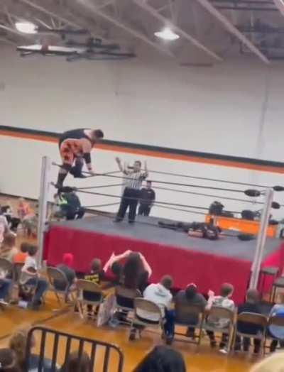 HMF while I &quot;jump&quot; from the top rope