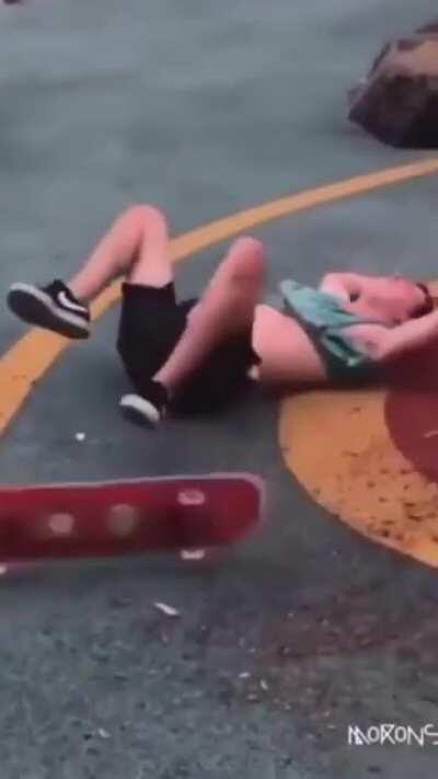 HMFT after skating down a slide