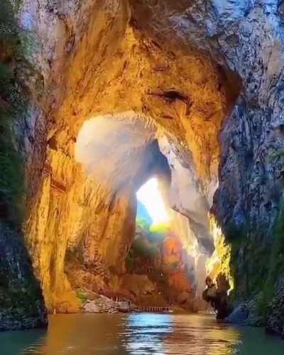 🔥 Zhijin Cave during the golden hour, China. 🔥