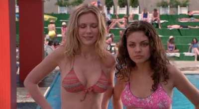 kirsten dunst and mila kunis, Bikins