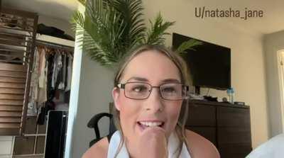 I’d look hotter with your cum on my glasses ;)