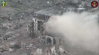 Ukrainian 57th Motorized Brigade attacking a factory in Vovchansk, taking POWs. October 2024