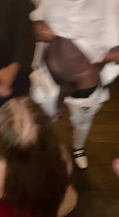 Sucking off every BBC outside the Club