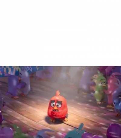 Red being alone (angry birds)