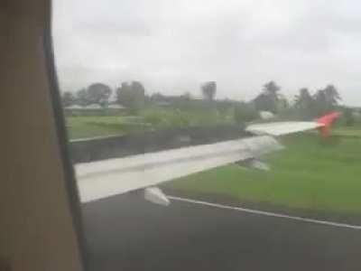 A320 overshot runway