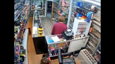 That Head Nod Said It All: This Has To Be The Most Obvious Planned Robbery Ever Caught On CCTV!