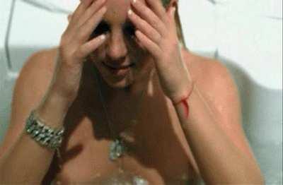 Britney Spears Nip Slip in Bath