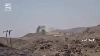 Houthi ATGM strike on a coalition tank set off the round in the chamber