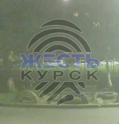 CCTV footage in Kursk caught air raid sirens getting activated after Ukrainian strikes