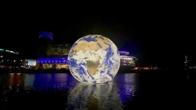 Another one for the floating Earth at the Quays.