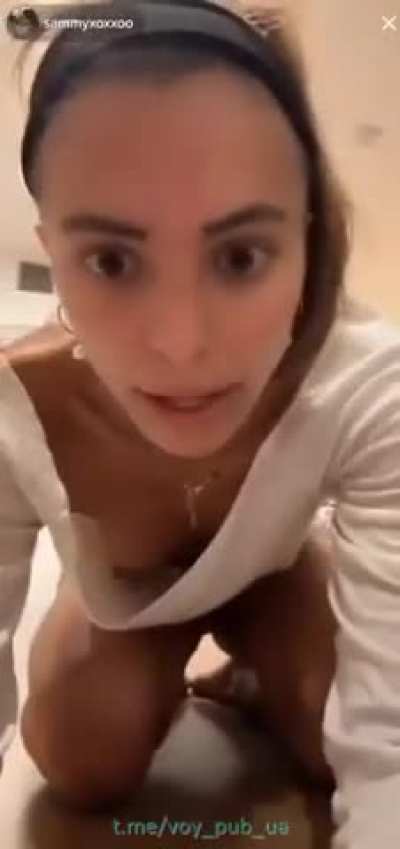 Samantha Marie’s nip slip on TikTok live 