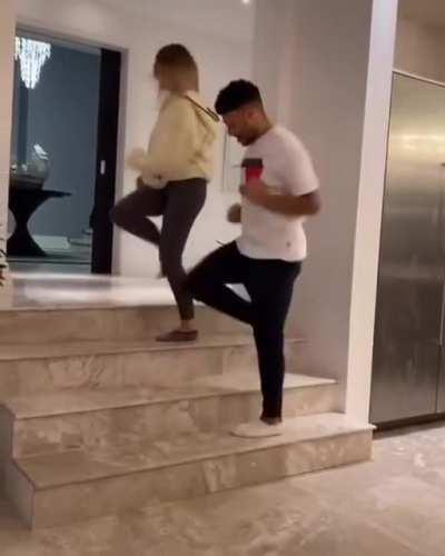 The way they do the stair shuffle dance