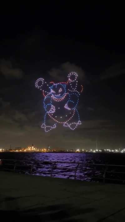 Pokémon drone show in Japan!