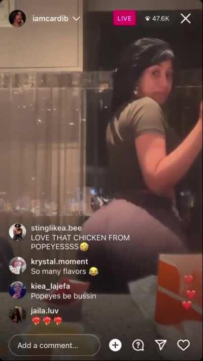 Cardi On Live