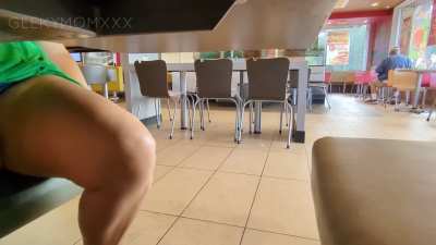 Stripping off my panties in mcdy