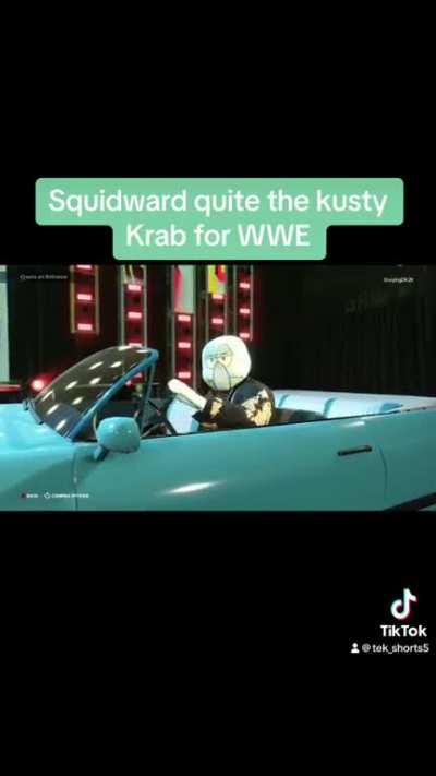 Squidward Wwe debut be like 😎