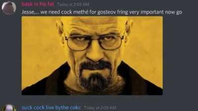 Breaking Bad except it’s recreated in discord