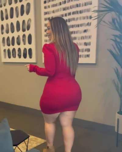 The dress is struggling to contain Autumn's Perfect Ass 🍑