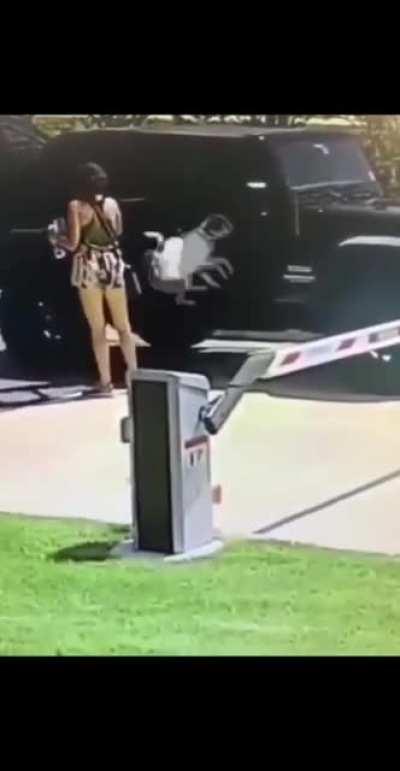 To jump into the jeep