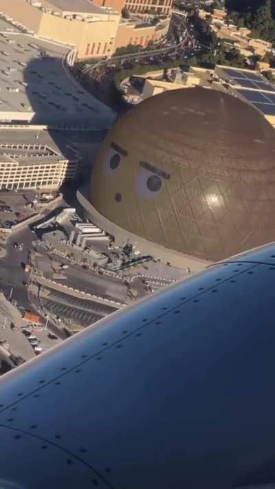 The Las Vegas Sphere Looks at Planes