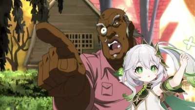 Uncle Ruckus Defends Nahida (A.I. meme)