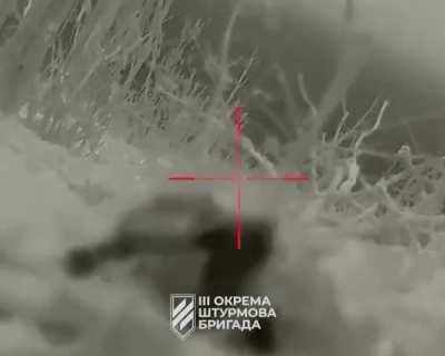 This is footage from a special reconnaissance raid in the area of Andriivka. The Ukrainian Armed Forces scouts attacked the positions of the 72nd Separate Mechanized Brigade and the 10th Special Forces Brigade of the Russian Armed Forces at night, elimina