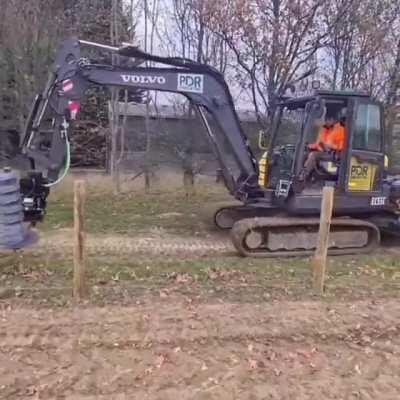 Rolling out a fence