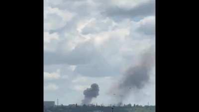 Footage from multiple angles of an ATACMS strike in the Luhansk area.  