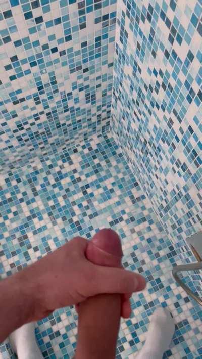 Cumshot in the shower🚿