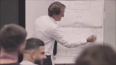 Roberto Mancini's team talk before Euro 2020 Final vs England.