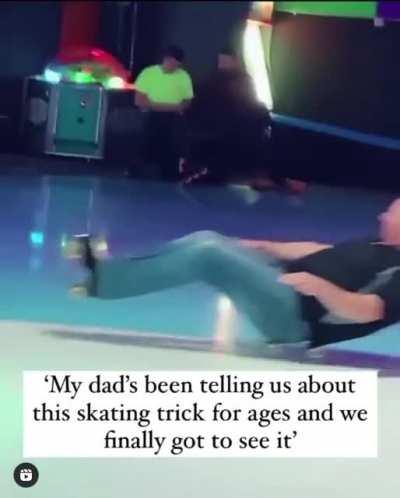 Dads Skating Trick