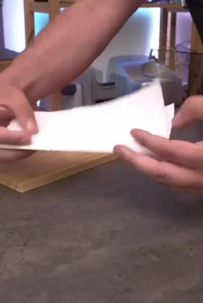 One clean wipe with a paper towel