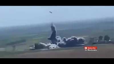 ISIS vehicle gets blown hundreds of feet in the air from an explosion