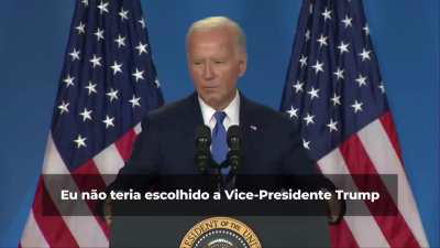 Agora Joe Biden chamou a vice-presidente Kamala Harris de “Trump”.