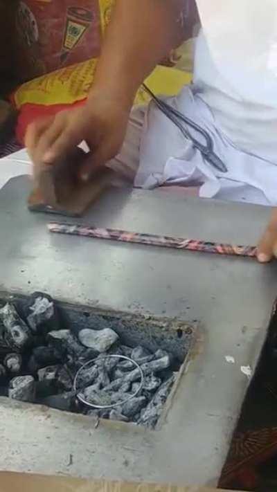 How they make bangles in Rajasthan, India.