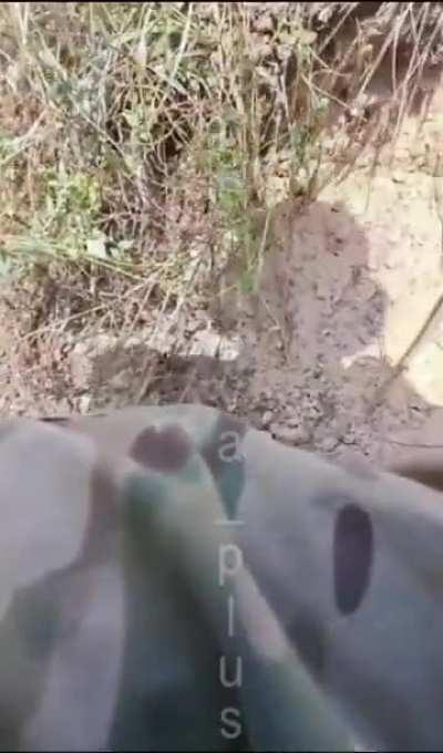 Ukranian soldier fires a RPG at a Russian position improperly