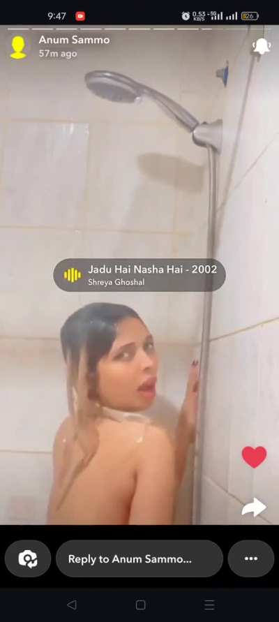 Anum Sammo in shower 