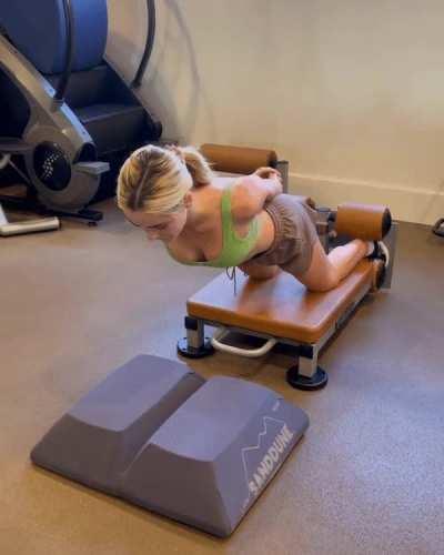 Kiernan working out