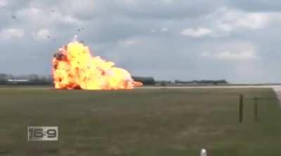 Captain Brian Bews bails at the last moment after a stuck piston causes his CF-18 Hornet to crash