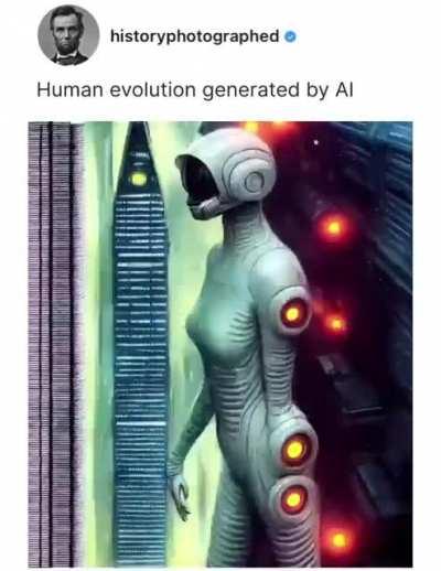 Human Evolution Generated By Ai